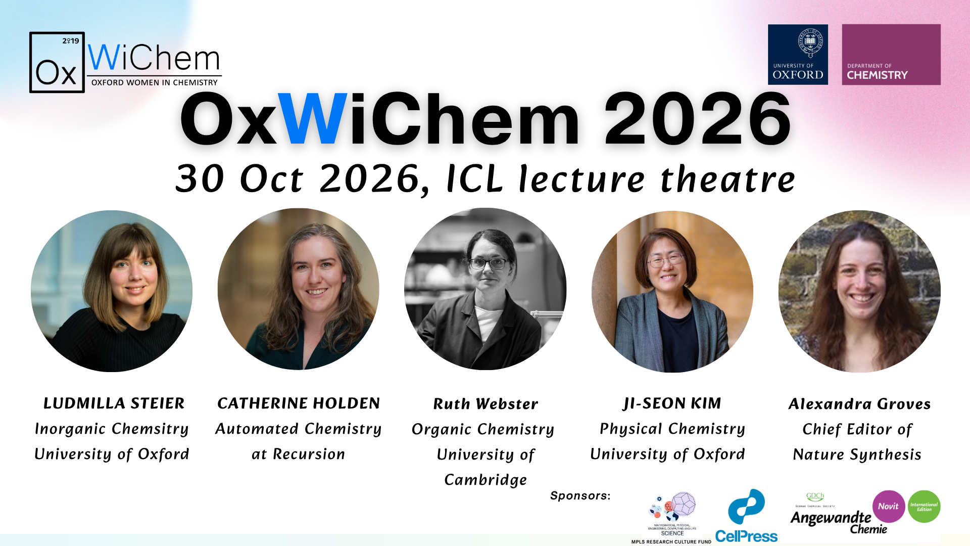 join us in celebrating the achievements work of oxfords women in chemistry from dphil students to alumni postdoctoral associates early career fellows professors 
